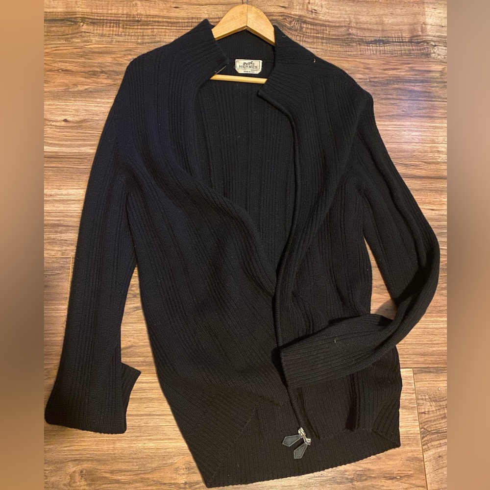 Vintage Hermes wool Cardigan.